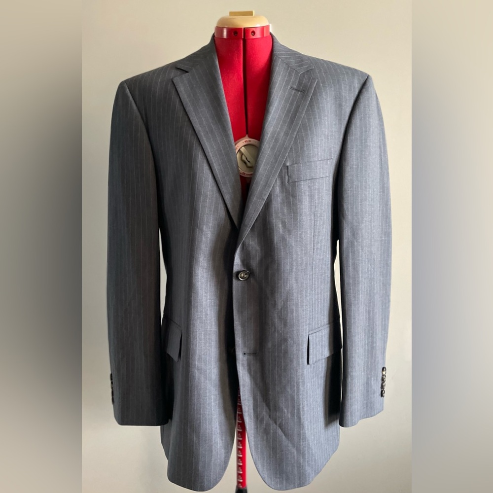 Hugo Boss Grey pinstripe suit jacket - size *42R (read description)
